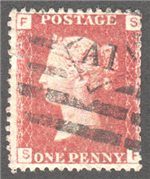 Great Britain Scott 33 Used Plate 127 - SF (1)